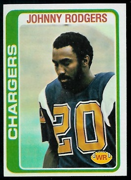 Johnny Rodgers 1978 Topps football card Johnny Rodgers 1978 Topps football card