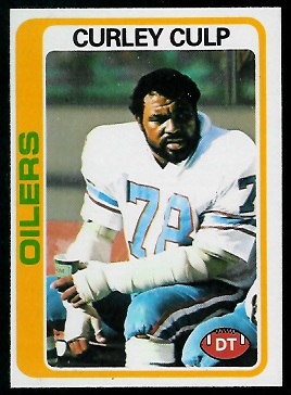 Curley Culp 1978 Topps football card