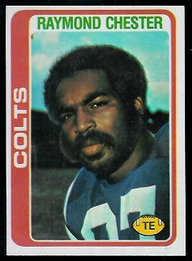 Raymond Chester 1978 Topps football card