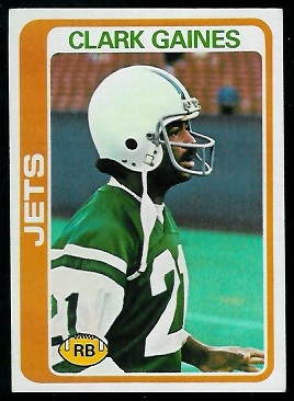 Clark Gaines 1978 Topps football card