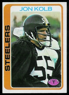 Jon Kolb 1978 Topps football card