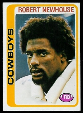 Robert Newhouse 1978 Topps football card