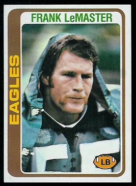 Frank LeMaster 1978 Topps football card