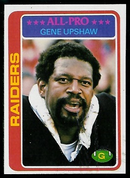 Gene Upshaw 1978 Topps football card