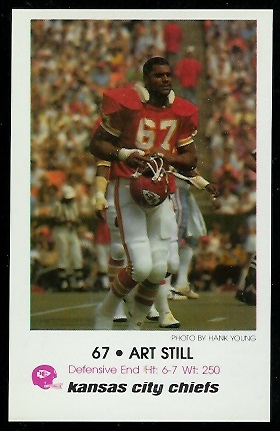 Art Still 1979 Chiefs Police football card