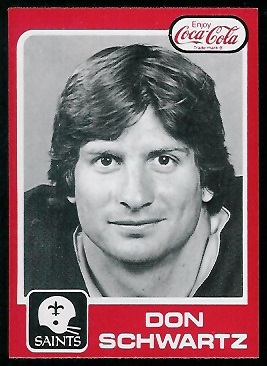 Don Schwartz 1979 Coke Saints football card