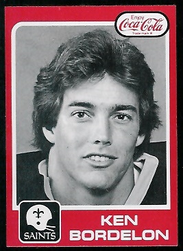 Ken Bordelon 1979 Coke Saints football card