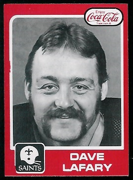 Dave Lafary 1979 Coke Saints football card