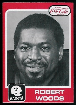 Robert Woods 1979 Coke Saints football card