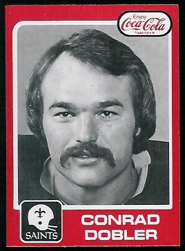 Conrad Dobler 1979 Coke Saints football card