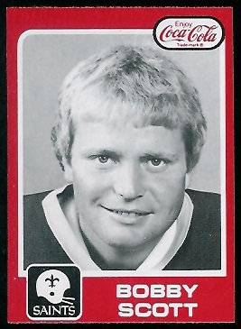 Bobby Scott 1979 Coke Saints football card