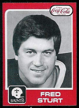 Fred Sturt 1979 Coke Saints football card