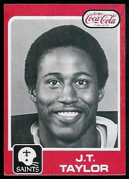 J.T. Taylor 1979 Coke Saints football card