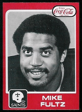 Mike Fultz 1979 Coke Saints football card