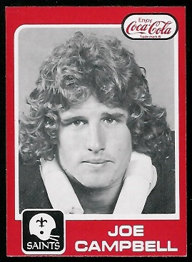 Joe Campbell 1979 Coke Saints football card