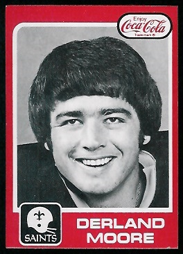 Derland Moore 1979 Coke Saints football card