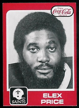 Elex Price 1979 Coke Saints football card