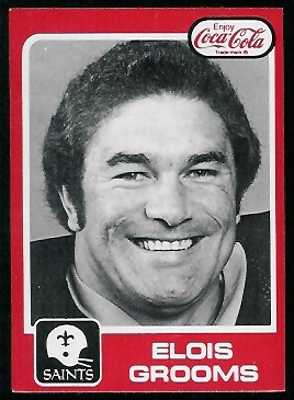 Elois Grooms 1979 Coke Saints football card