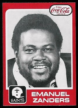 Emanuel Zanders 1979 Coke Saints football card