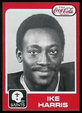 Ike Harris 1979 Coke Saints football card