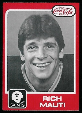 Rich Mauti 1979 Coke Saints football card