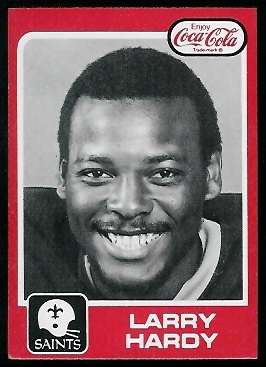 Larry Hardy 1979 Coke Saints football card