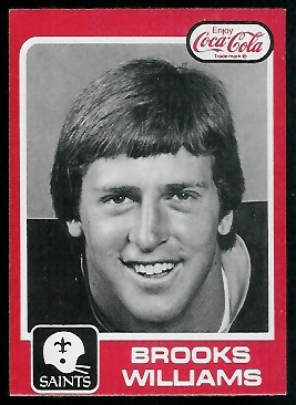 Brooks Williams 1979 Coke Saints football card