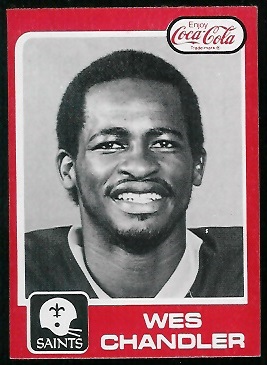 Wes Chandler 1979 Coke Saints football card