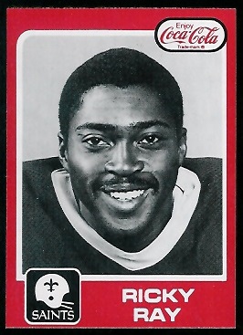 Ricky Ray 1979 Coke Saints football card