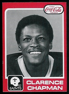 Clarence Chapman 1979 Coke Saints football card