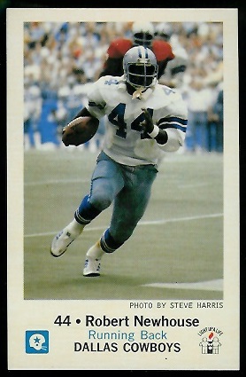 Robert Newhouse 1979 Cowboys Police football card