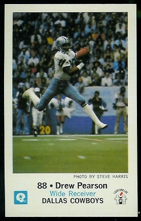 Drew Pearson 1979 Cowboys Police football card Drew Pearson 1979 Cowboys Police football card