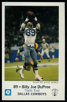 Billy Joe DuPree 1979 Cowboys Police football card