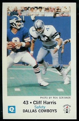 Cliff Harris 1979 Cowboys Police football card