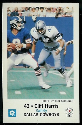 Cliff Harris 1979 Cowboys Police football card