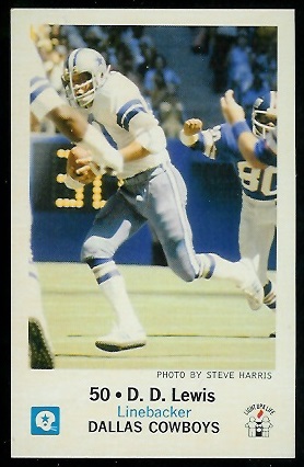 D.D. Lewis 1979 Cowboys Police football card D.D. Lewis 1979 Cowboys Police football card