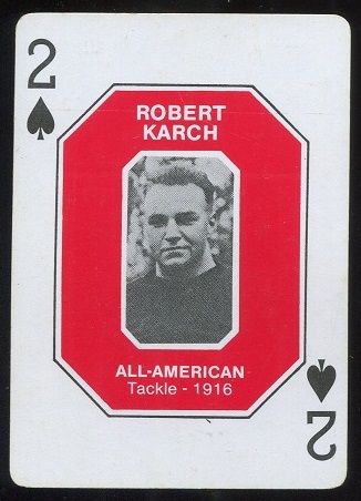 Bob Karch 1916 1979 Ohio State Greats 1916-1965 football card