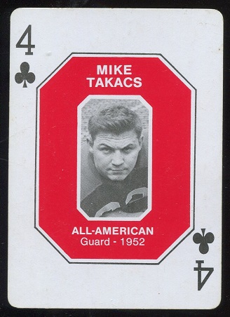 Mike Takacs 1952 1979 Ohio State Greats 1916-1965 football card