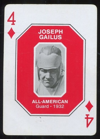 Joseph Gailus 1932 1979 Ohio State Greats 1916-1965 football card