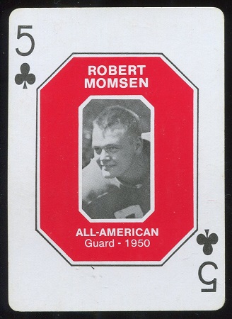 Bob Momsen 1950 1979 Ohio State Greats 1916-1965 football card