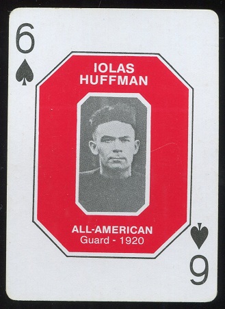 Iolas Huffman 1920 1979 Ohio State Greats 1916-1965 football card Iolas Huffman 1920 1979 Ohio State Greats 1916-1965 football card