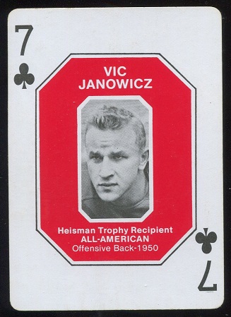 Vic Janowicz 1950 1979 Ohio State Greats 1916-1965 football card Vic Janowicz 1950 1979 Ohio State Greats 1916-1965 football card