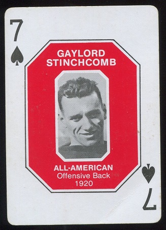 Pete Stinchcomb 1920 1979 Ohio State Greats 1916-1965 football card
