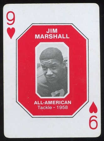 Jim Marshall 1958 1979 Ohio State Greats 1916-1965 football card