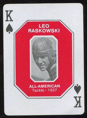 Leo Raskowski 1927 1979 Ohio State Greats 1916-1965 football card