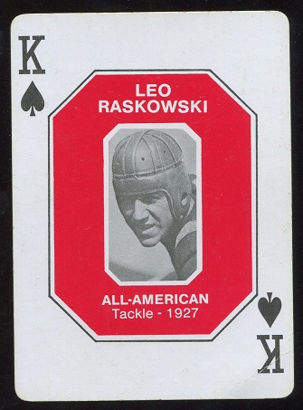 Leo Raskowski 1927 1979 Ohio State Greats 1916-1965 football card Leo Raskowski 1927 1979 Ohio State Greats 1916-1965 football card