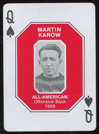 Marty Karow 1926 1979 Ohio State Greats 1916-1965 football card Marty Karow 1926 1979 Ohio State Greats 1916-1965 football card
