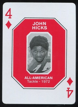 John Hicks 1972 1979 Ohio State Greats 1966-1978 football card John Hicks 1972 1979 Ohio State Greats 1966-1978 football card
