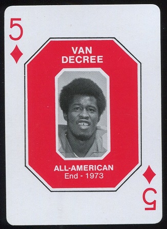 Van DeCree 1973 1979 Ohio State Greats 1966-1978 football card