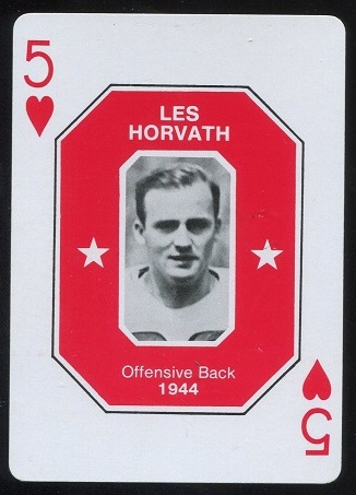 Les Horvath HOF 1979 Ohio State Greats 1966-1978 football card